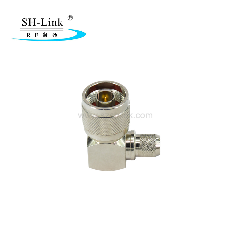 OEM right angle N plug type connector for LMR240cable,brass material